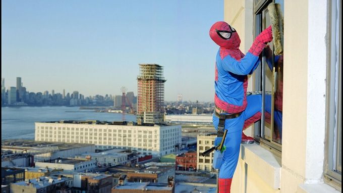 High rise window cleaner