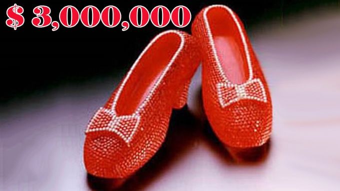 The Ruby Slippers from the House of Harry Winston