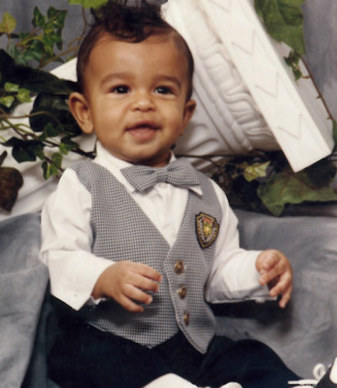 Foto masa kecil Jibril Hardy