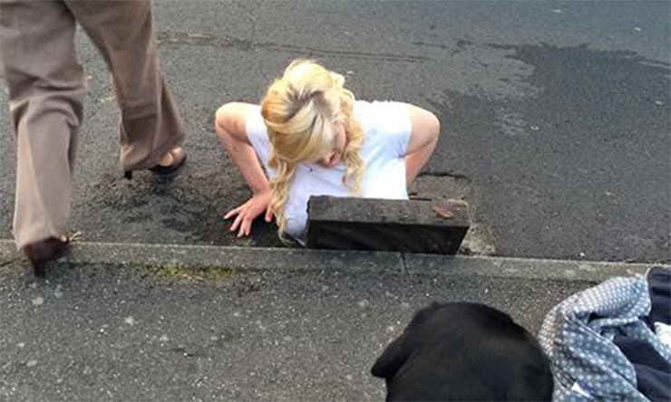 Trapped in a Drain