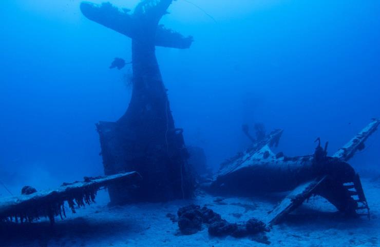 Underwater Airplane Graveyard