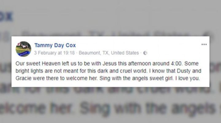 Heaven Ray Cox Story