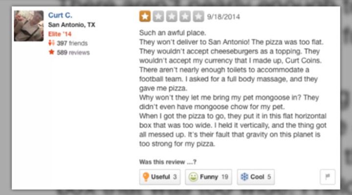 Yelp Reviews That Will Make You Lose Faith In Humanity Lifedaily
