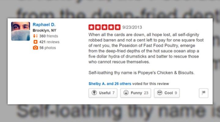 reviews on yelp