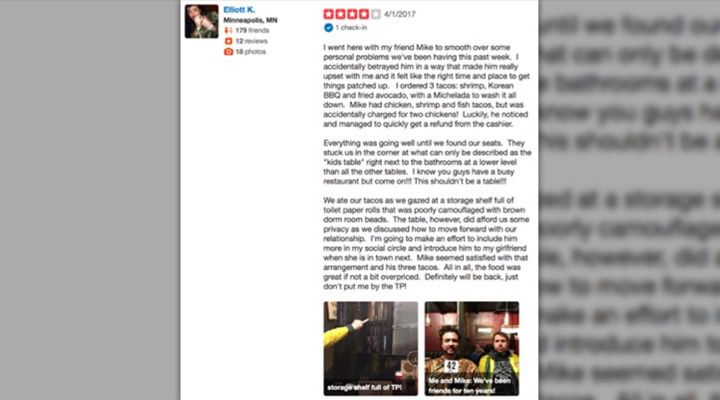 reviews on yelp